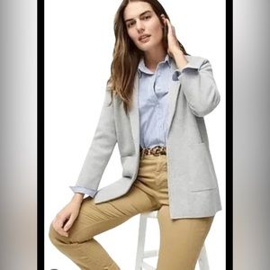 J.Crew New with Tags Sophie Grey Open-Front Blazer!